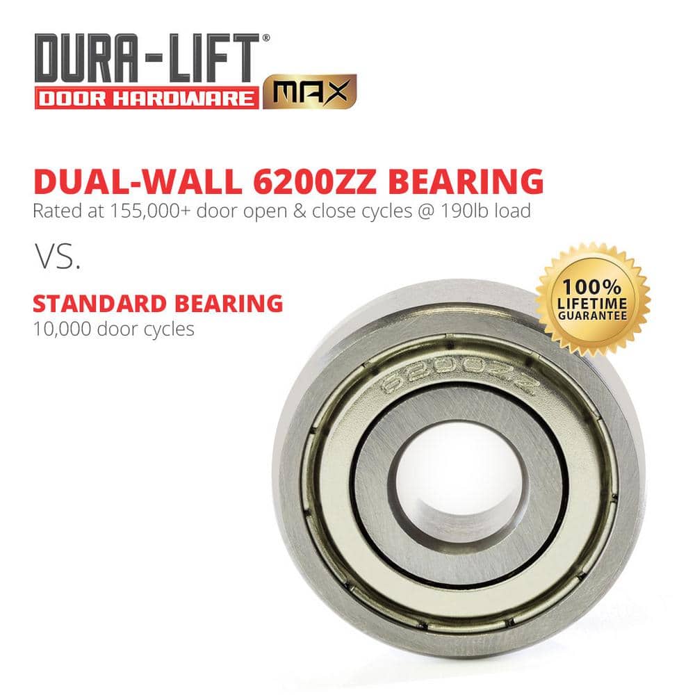 DURA-LIFT Ultra-Life Max 2 in. Sealed Nylon Garage Door Roller with 7 in. Stem (10-Pack) (3)