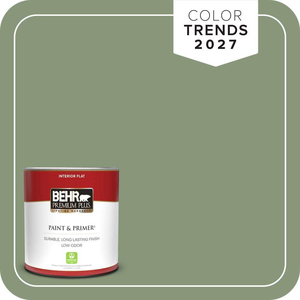 BEHR PREMIUM PLUS #S390-5 Laurel Tree Enamel Low Odor & Primer (1)