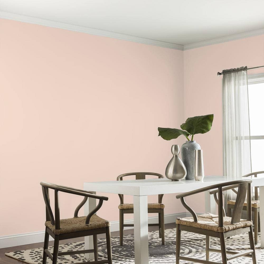 Glidden Diamond 1 Gal. PPG1070-2 Blush Beige Satin Interior Paint with Primer (4)