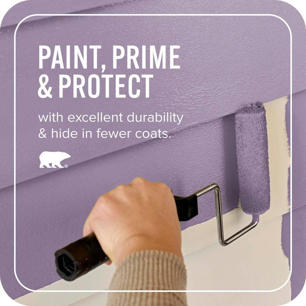 BEHR ULTRA 1 gal. #660D-5 Wildflower Satin Enamel Exterior Paint & Primer (3)