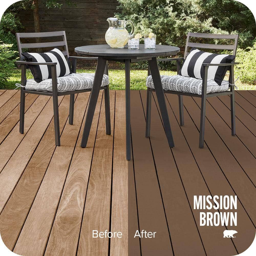 BEHR PREMIUM #N250-7 Color Waterproofing Exterior Wood Stain and Sealer (2)