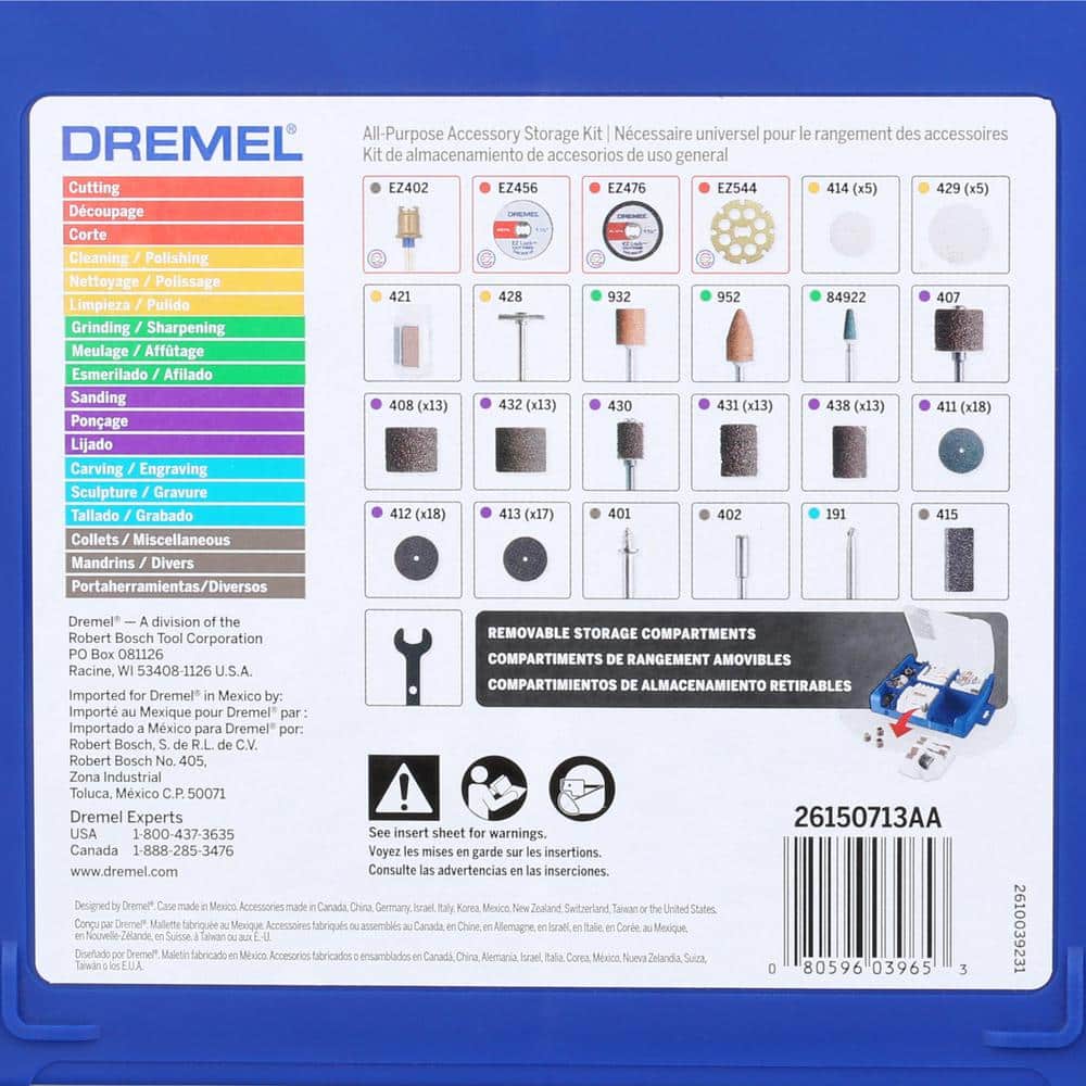 Dremel Rotary Tool Mega Accessory Kit (130-Pieces) with Flex Shaft Rotary Tool Attachment (2)