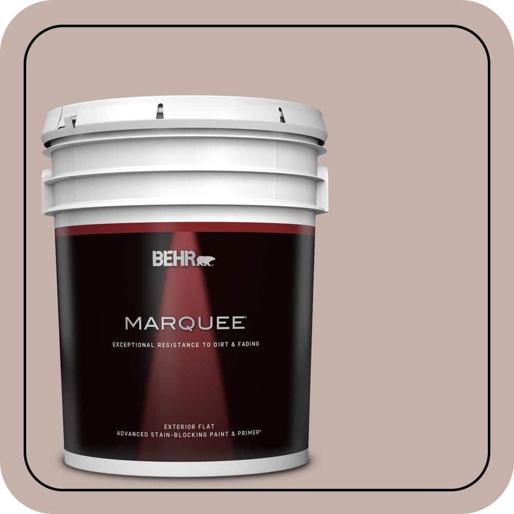 BEHR MARQUEE 5 gal. #PPU17-10 Mauvette Flat Exterior Paint & Primer (1)