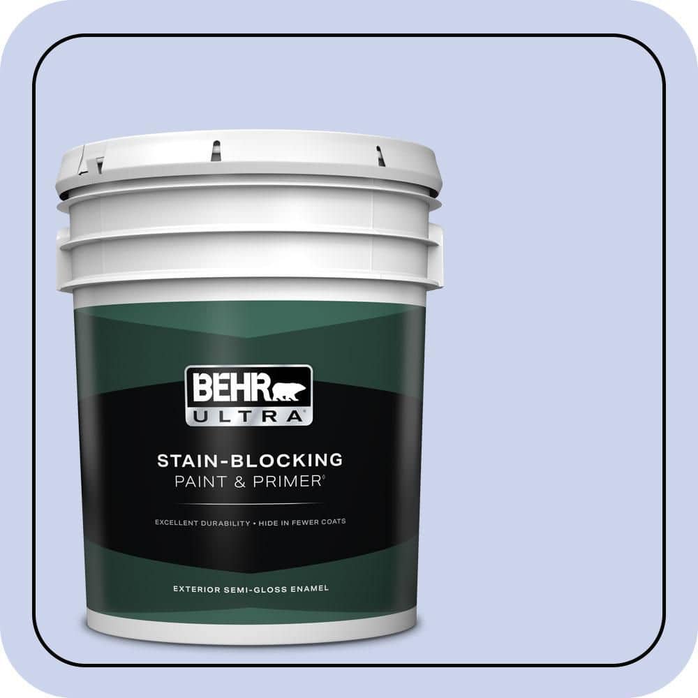 BEHR ULTRA 5 gal. #P540-2 Garden Fairy Semi-Gloss Enamel Exterior Paint & Primer