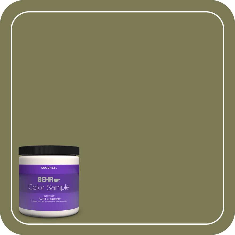 BEHR PREMIUM PLUS #S370-6 Seaweed Salad Interior/Exterior Paint & Primer Color Sample (1)