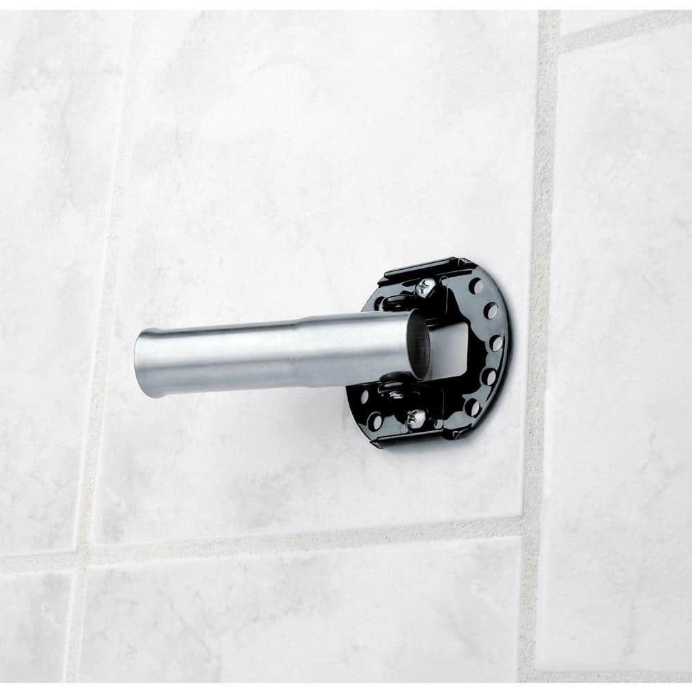 MOEN 60 in. Curved Shower Rod with Pivoting Flanges in Brushed Nickel (3)