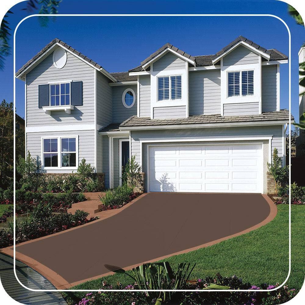 BEHR PREMIUM 5 gal. #SC-111 Wood Chip Self-Priming 1-Part Epoxy Satin Interior/Exterior Concrete and Garage Floor Paint (4)