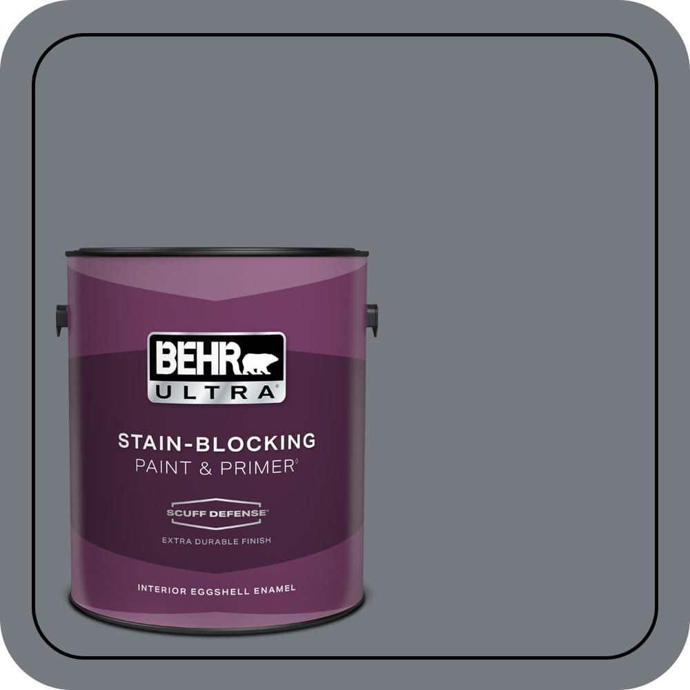 BEHR ULTRA 1 gal. #N510-5 Liquid Mercury color Extra Durable Eggshell Enamel Interior Paint & Primer