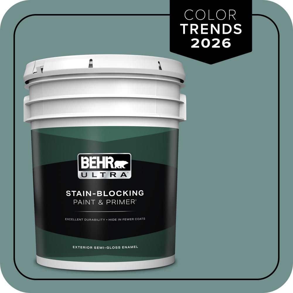 BEHR ULTRA 5 gal. #PPU12-03 Dragonfly Semi-Gloss Enamel Exterior Paint & Primer