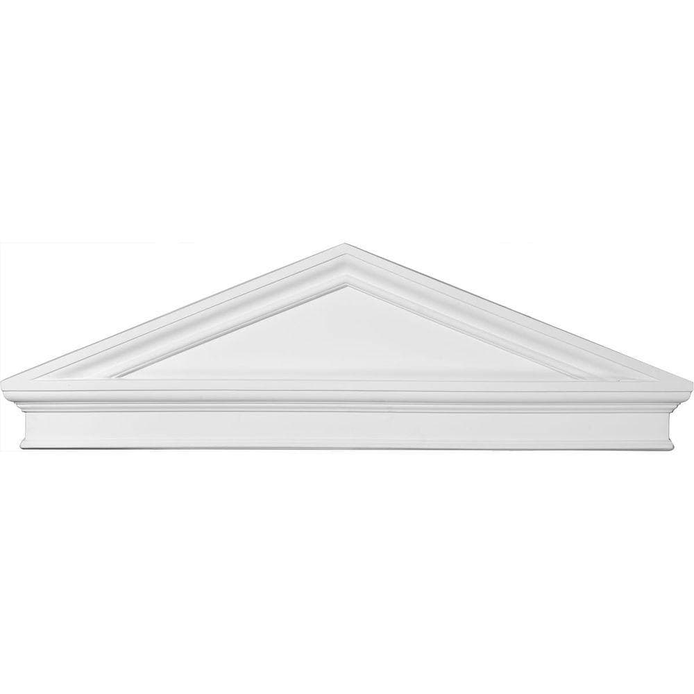 Ekena Millwork 43-7/8 in. x 2-3/8 in. x 14-1/8 in. Combination Peaked Cap Pediment (1)