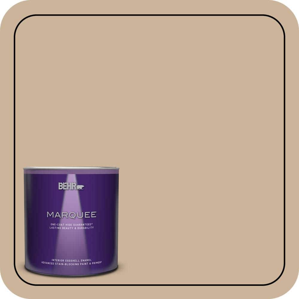 BEHR MARQUEE 1 qt. #T17-03 Sepia Filter Eggshell Enamel Interior Paint & Primer