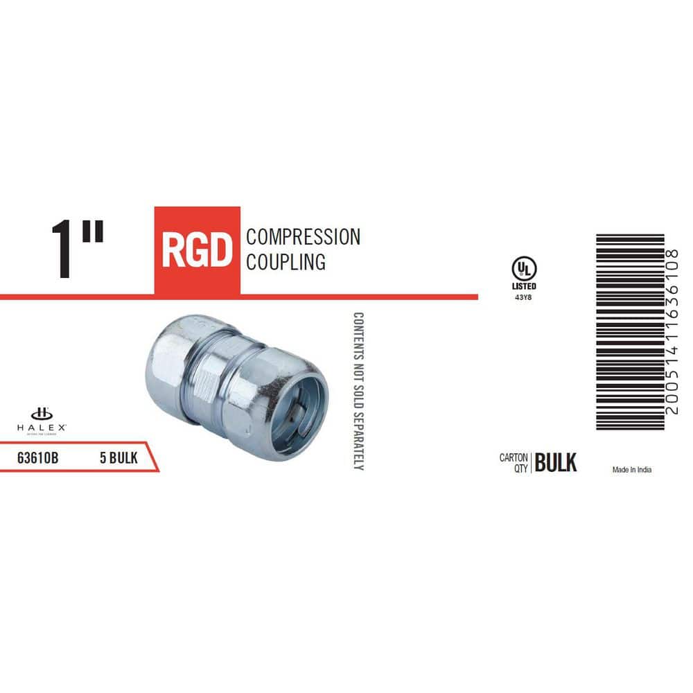Halex 1 in. Rigid Compression Conduit Coupling (3)