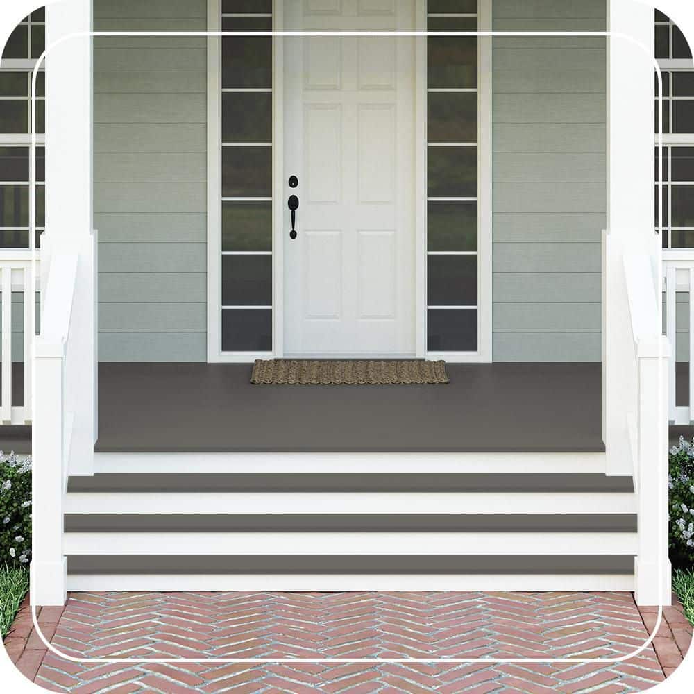 BEHR PREMIUM #PPU18-18 Textured Low-Lustre Enamel Interior/Exterior Porch and Patio Anti-Slip Floor Paint (2)