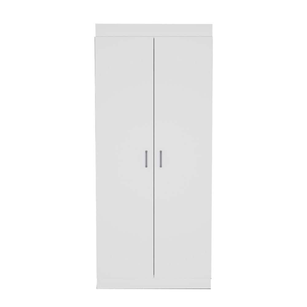 Tahanbath 15.10 in. W x 27.50 in. D x 62.90 in. H White Particle Board Freestanding Linen Cabinet with 5-Shelves in White (1)