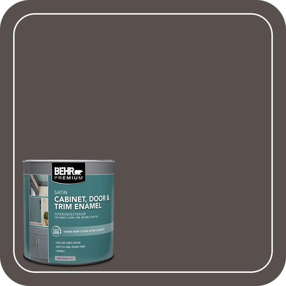 BEHR PREMIUM 1 qt. #ECC-41-2 Willow Wood Satin Enamel Interior/Exterior Cabinet, Door & Trim Paint (1)