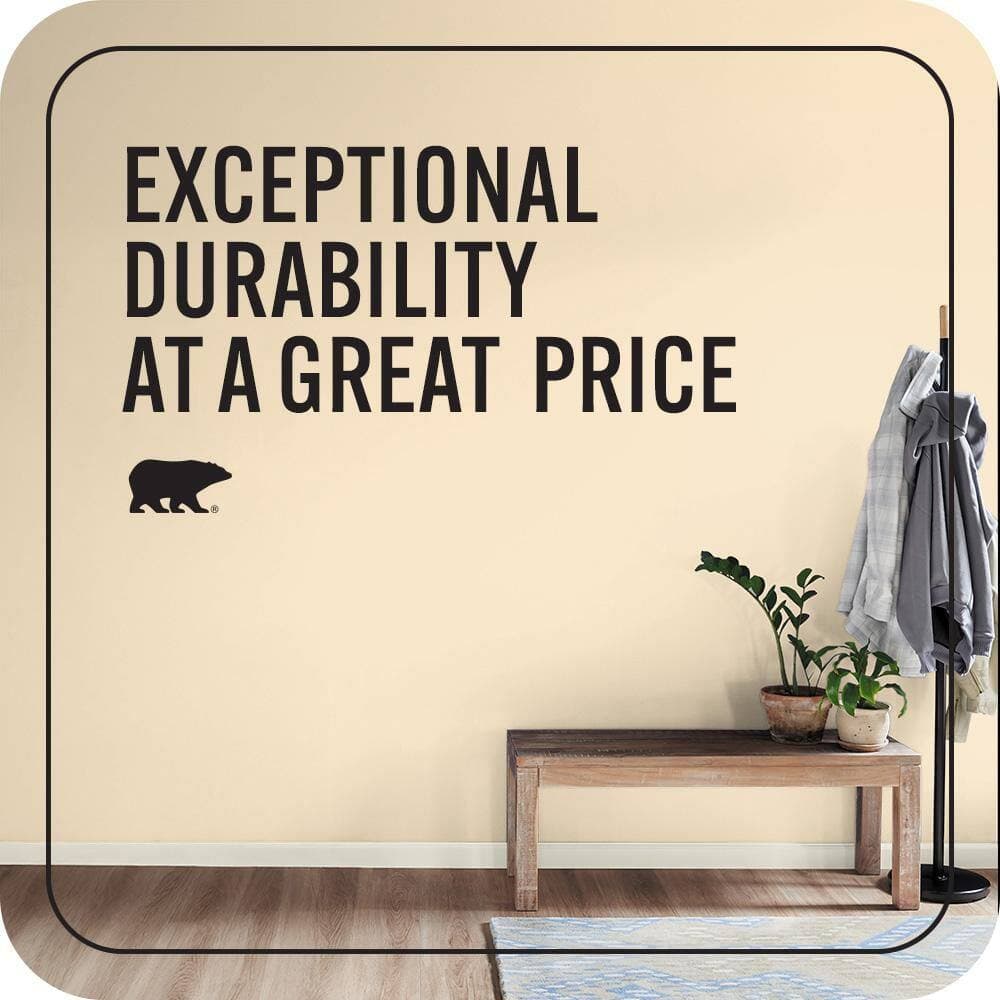 BEHR PREMIUM PLUS #QE-18 Moonglow Enamel EcoMix Plant-Based & Primer (4)