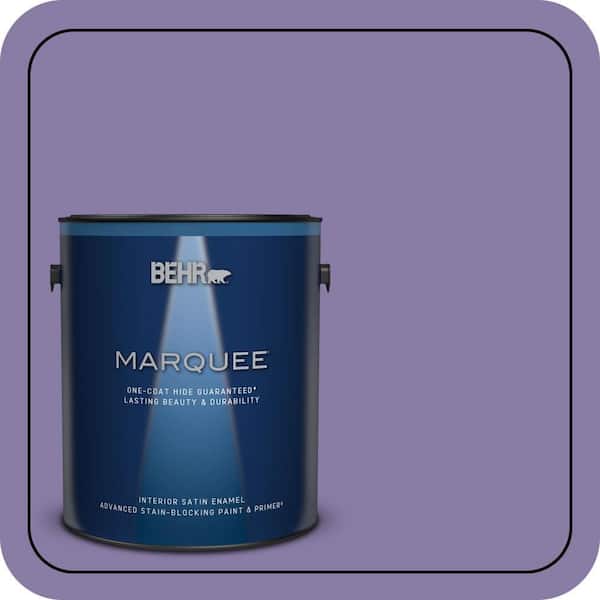BEHR MARQUEE 1 gal. #M560-5 Second Pour One-Coat Hide Satin Enamel Interior Paint & Primer (2)