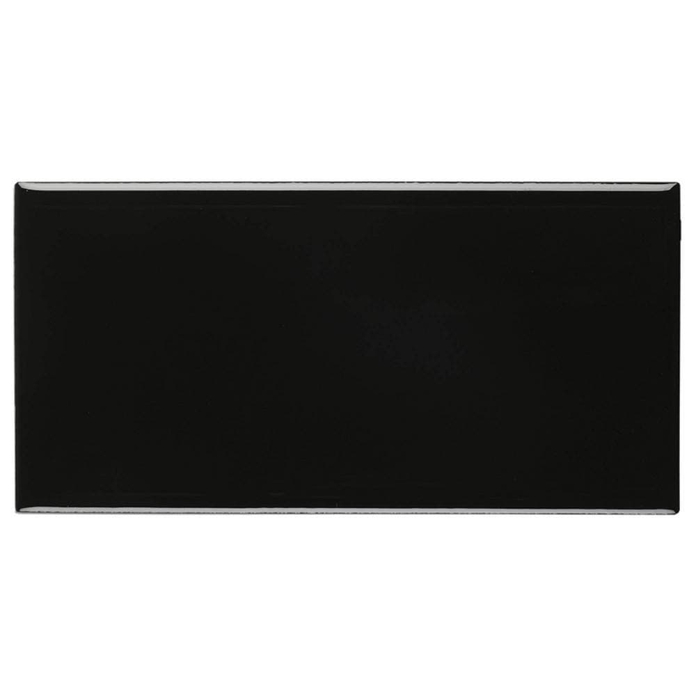 Daltile Restore Black 3 in. x 6 in. Glazed Ceramic Wall Tile (12.5 sq. ft./case) (4)
