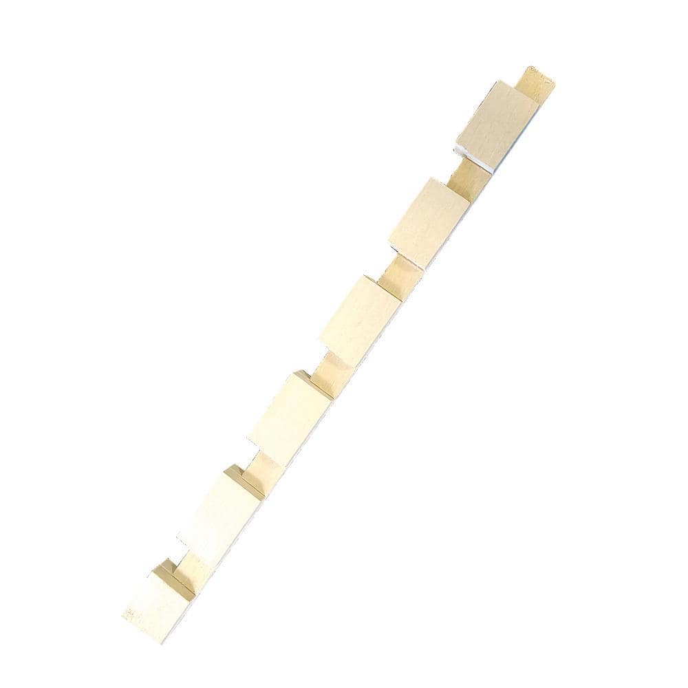 HOUSE OF FARA 1/2 in. D x 1 in. W x 84 in. L Unfinished Hard Wood Dentil Drip Cap Moulding (2)