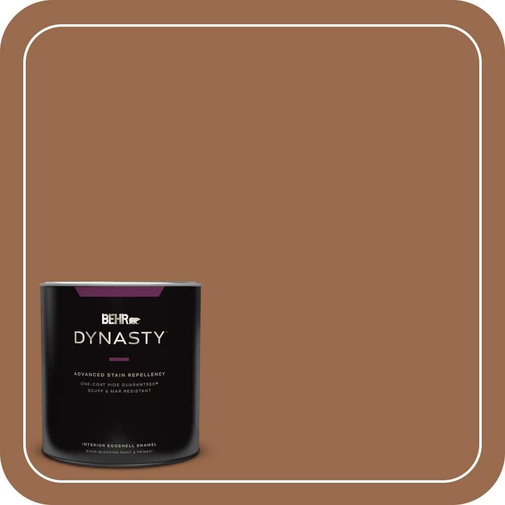 BEHR DYNASTY 1 qt. #S230-7 Toasted Bagel One-Coat Hide Eggshell Enamel Interior Stain-Blocking Paint and Primer