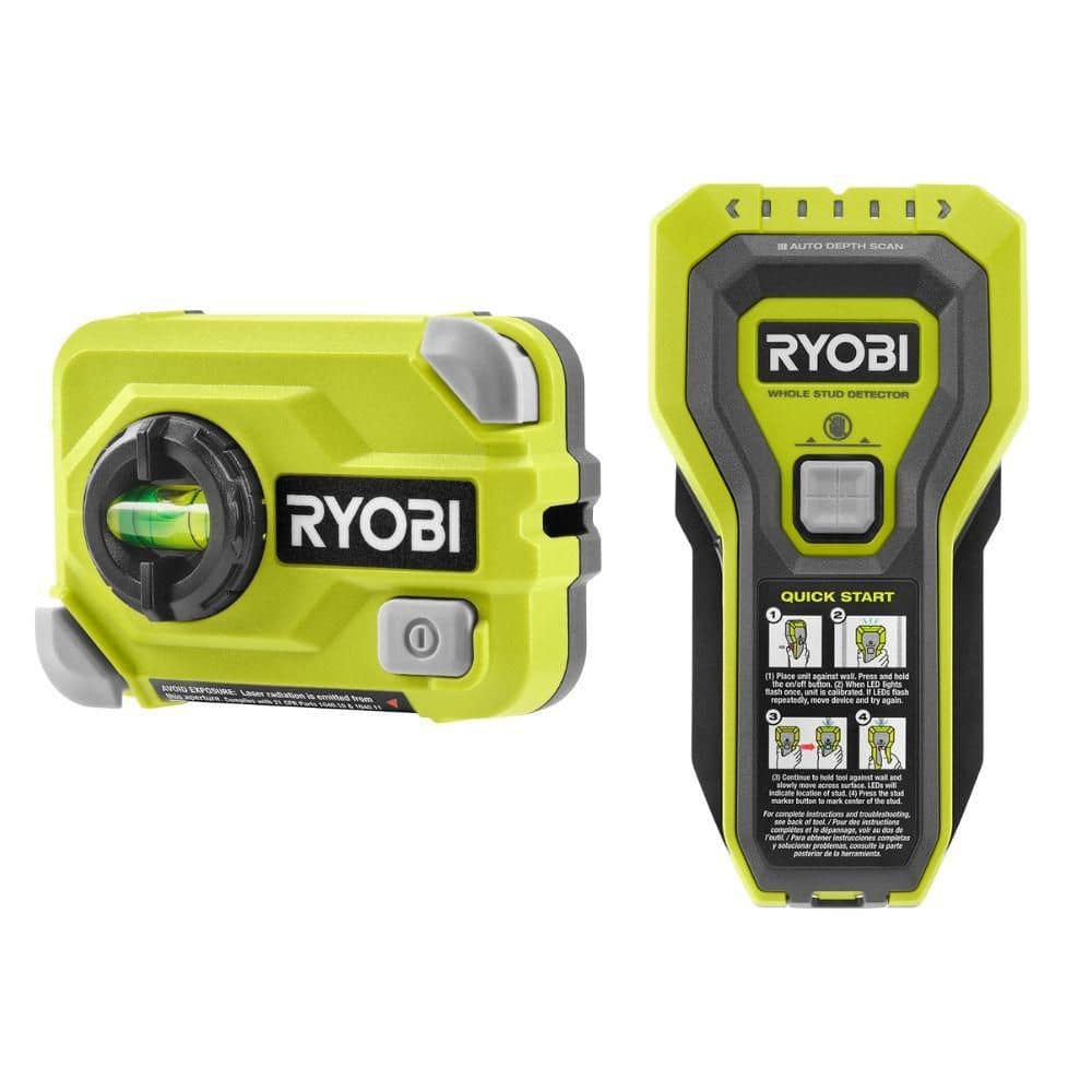 RYOBI 15' Compact Laser Level with Whole Stud Finder