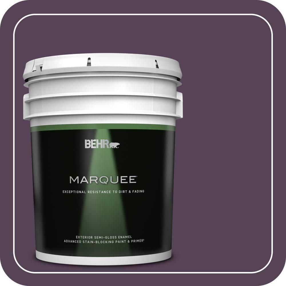 BEHR MARQUEE 5 gal. #S-H-690 Interlude Semi-Gloss Enamel Exterior Paint & Primer