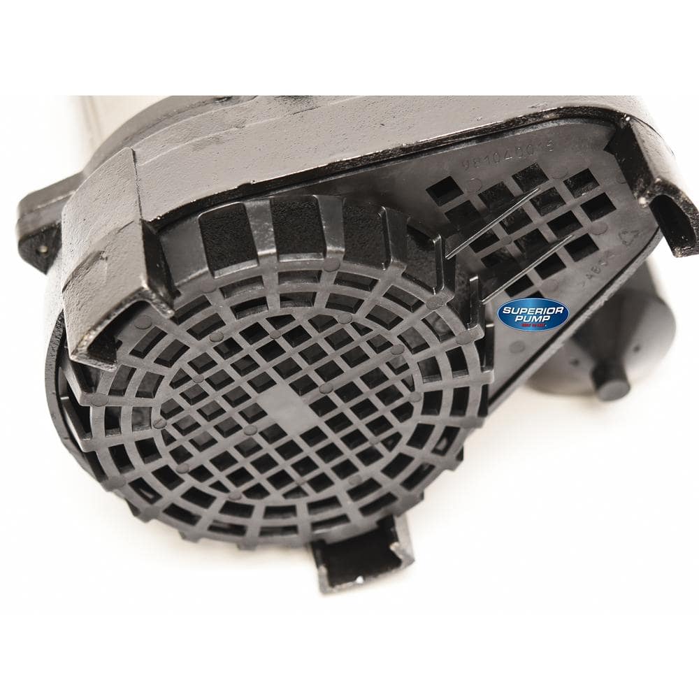 Superior Pump 1 HP Submersible Stainless Steel-Cast Iron Sump Pump with Vertical Float Switch (3)