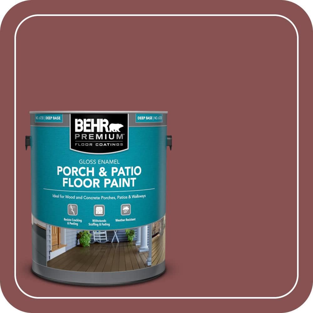BEHR PREMIUM 1 gal. #ECC-59-3 New Roof Gloss Enamel Interior/Exterior Porch and Patio Floor Paint