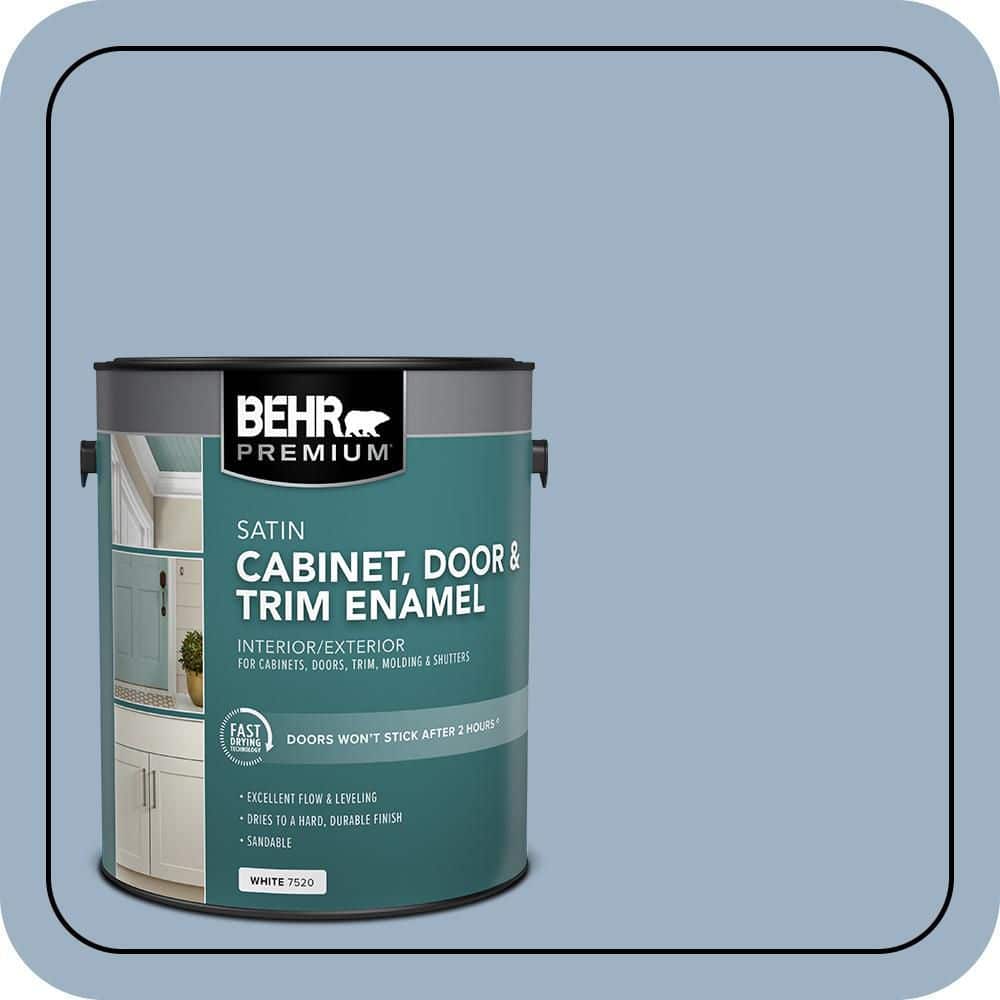 BEHR PREMIUM 1 gal. #S520-3 Perfect Landing Satin Enamel Interior/Exterior Cabinet, Door & Trim Paint