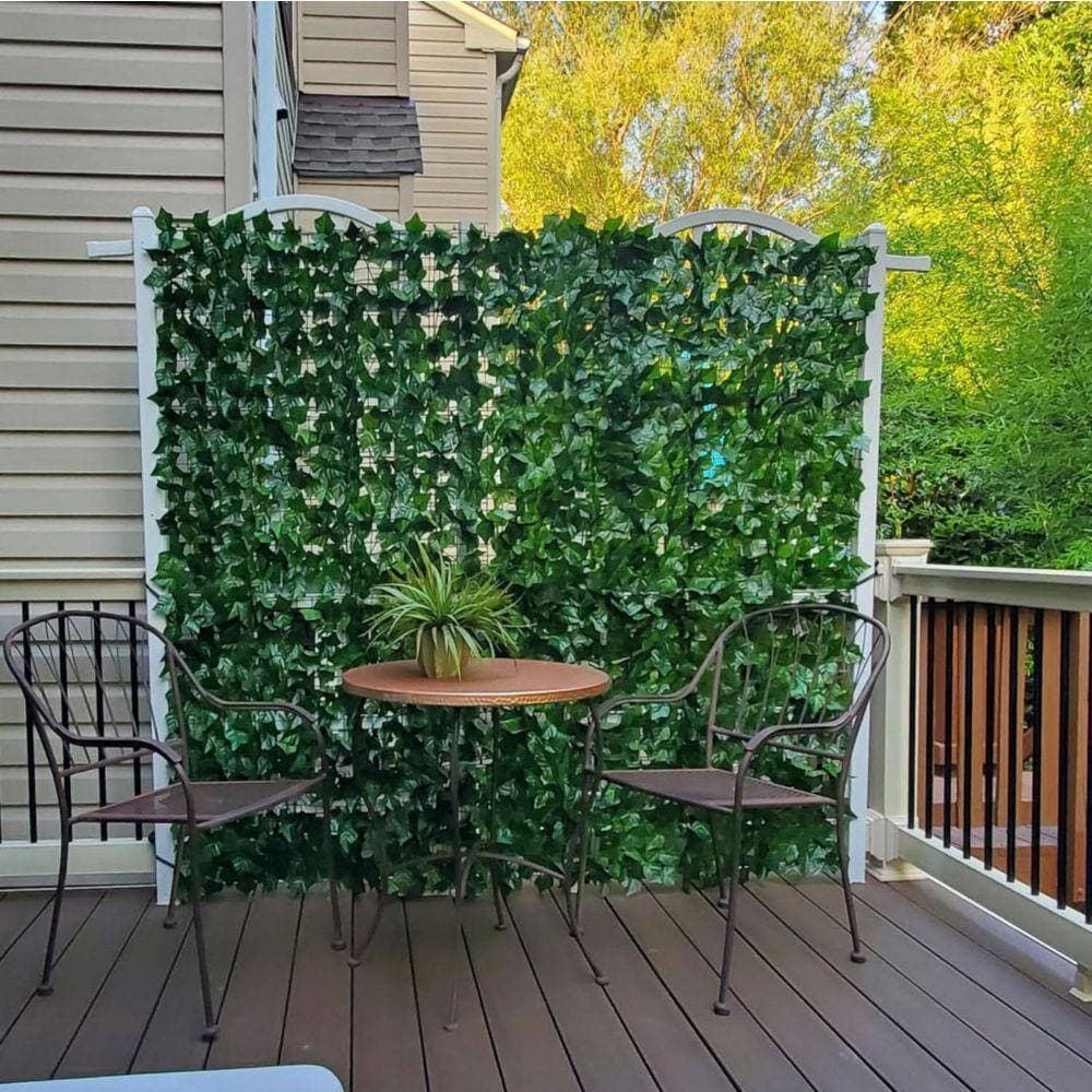 Unbranded 120 x 40 in. Artificial Ivy Privacy Fence Screen, Color Printing Sweet Potato Leaves (3)