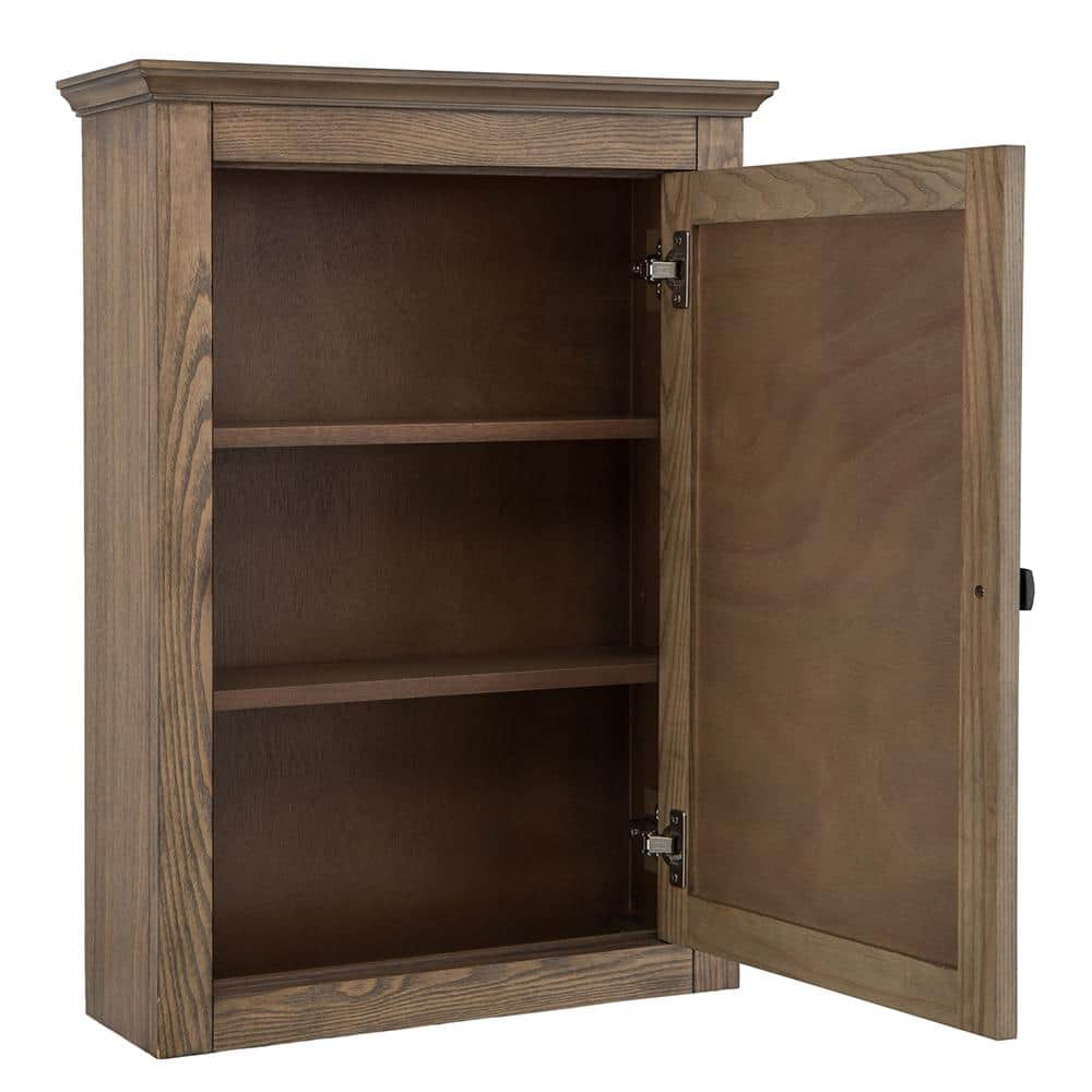 Home Decorators Collection Stanhope 22 in. W x 8 in. D x 30 in. H Bathroom Storage Wall Cabinet in Reclaimed Oak (3)