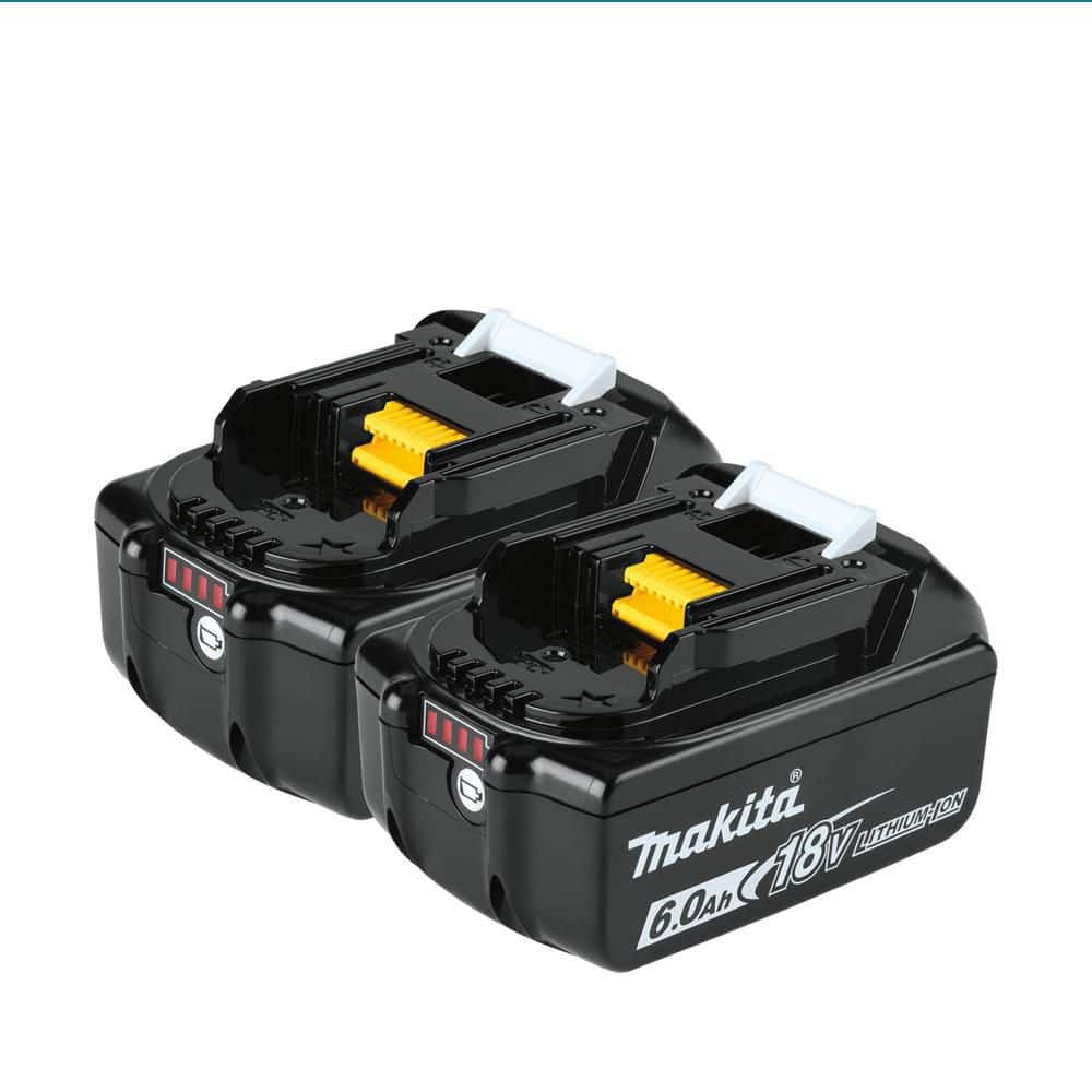 Makita 18V LXT Lithium-Ion 6.0 Ah Battery (2-Pack)