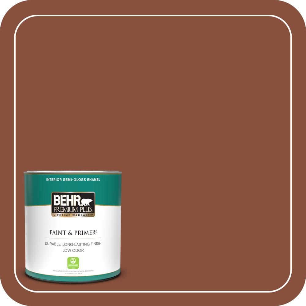 BEHR PREMIUM PLUS 1 qt. #T14-9 Hipsterfication Semi-Gloss Enamel Low Odor Interior Paint & Primer