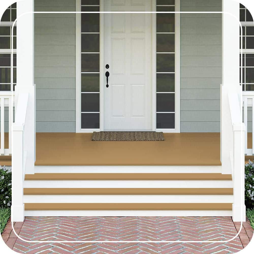 BEHR PREMIUM #S300-5 Textured Low-Lustre Enamel Interior/Exterior Porch and Patio Anti-Slip Floor Paint (2)