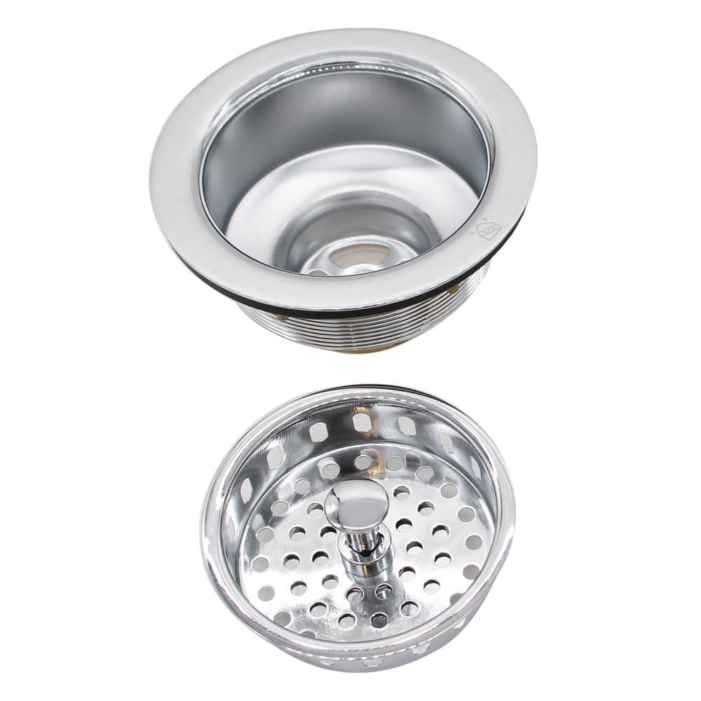 Westbrass 3-1/2 in. Brass Post Basket Strainer (3)