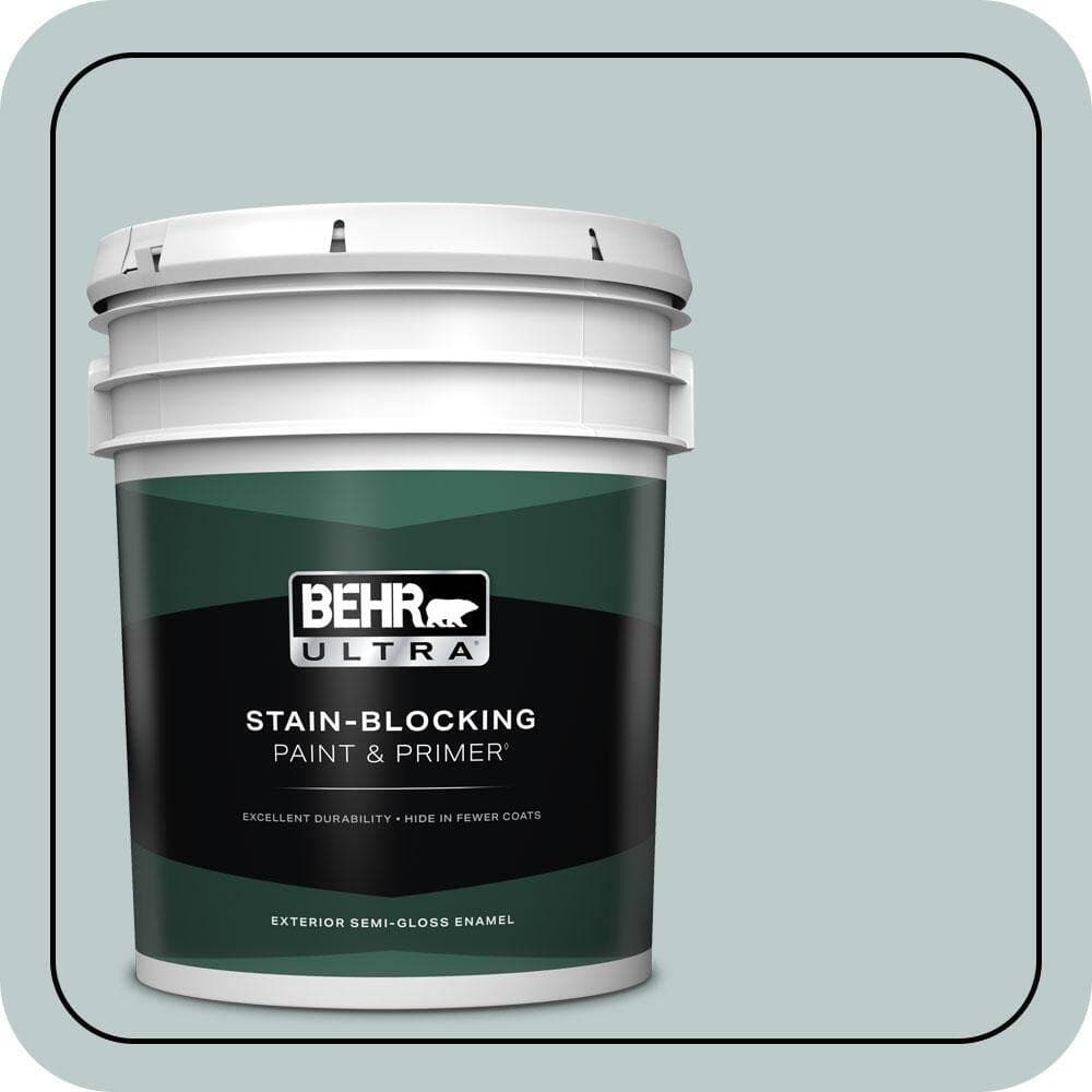 BEHR ULTRA 5 gal. #N440-2 Urban Raincoat Semi-Gloss Enamel Exterior Paint & Primer