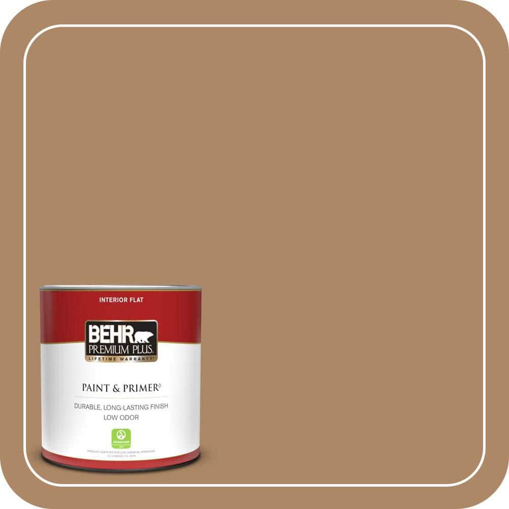 BEHR PREMIUM PLUS #BIC-44 Chamois Leather Flat Low Odor & Primer (1)