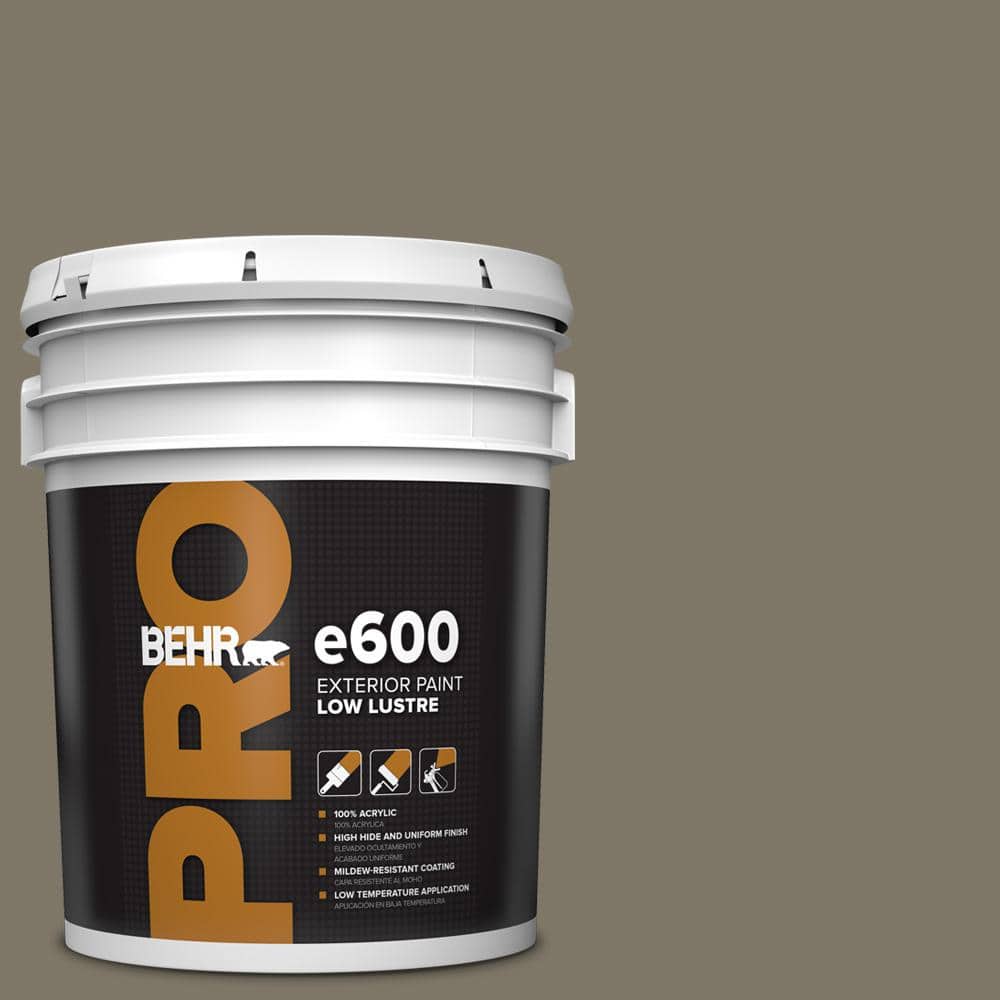 BEHR PRO 5 gal. #HDC-NT-05 Aged Olive Low Luster Exterior Paint