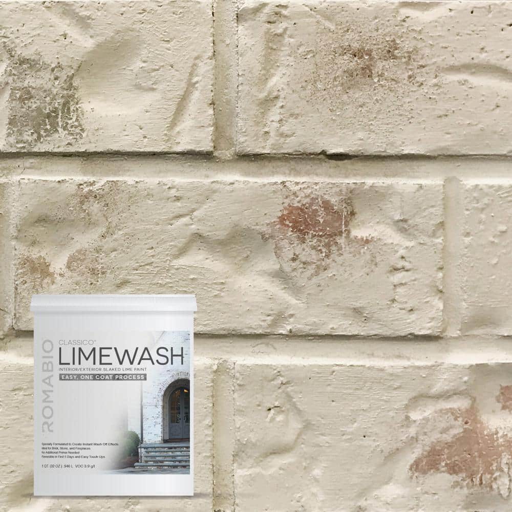 ROMABIO 1 qt. Riposo Beige Limewash Interior/Exterior Paint