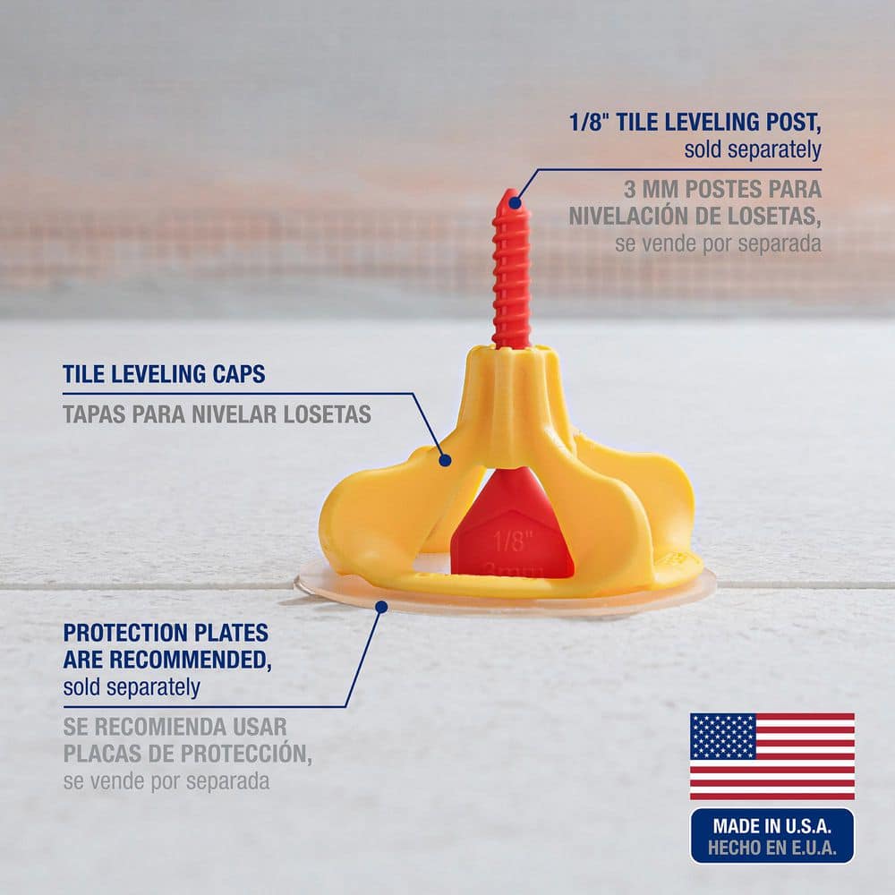 QEP LASH360 Tile Leveling Round Caps (100-Pack) (4)