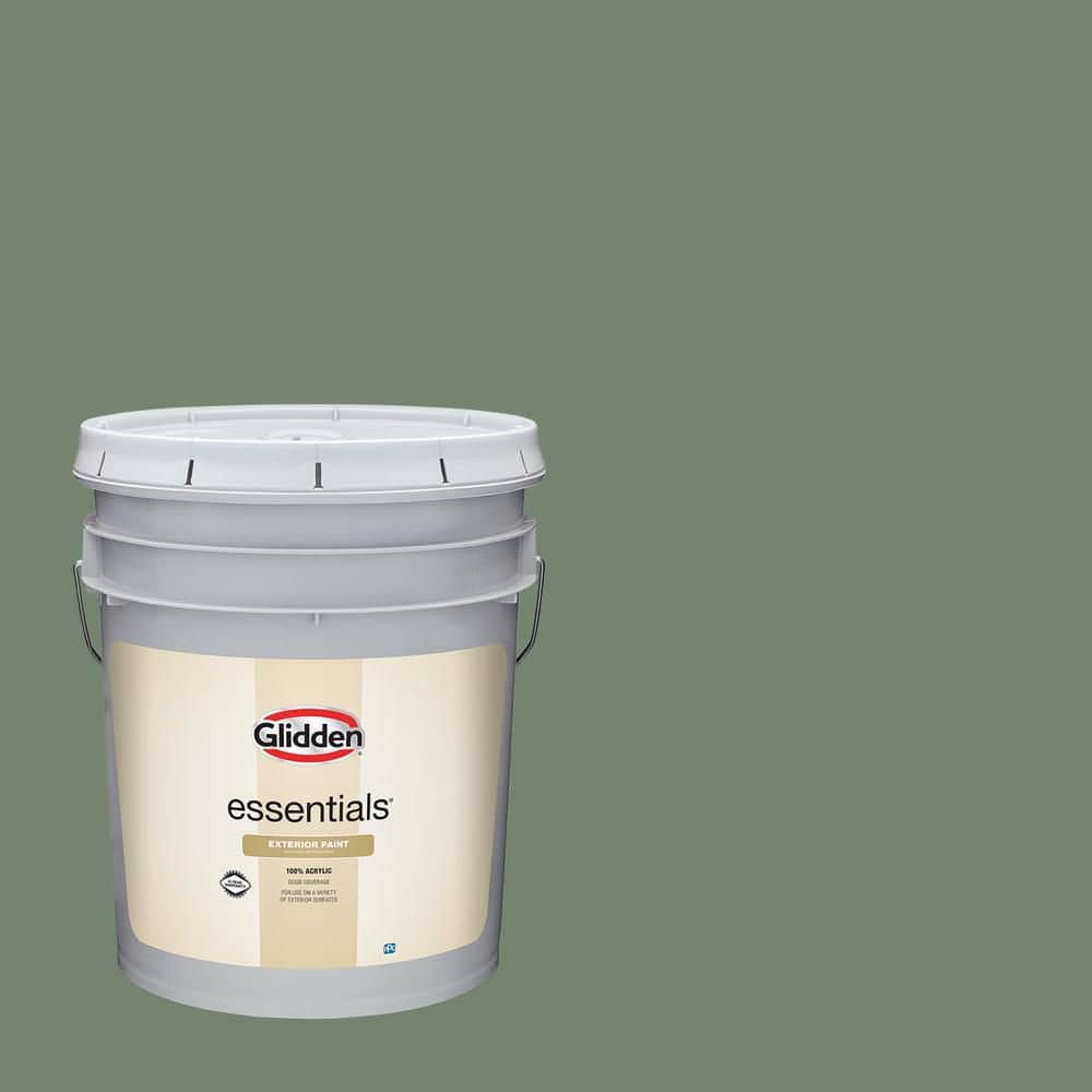 Glidden Essentials 5 gal. PPG1129-6 Lottery Winnings Flat Exterior Paint