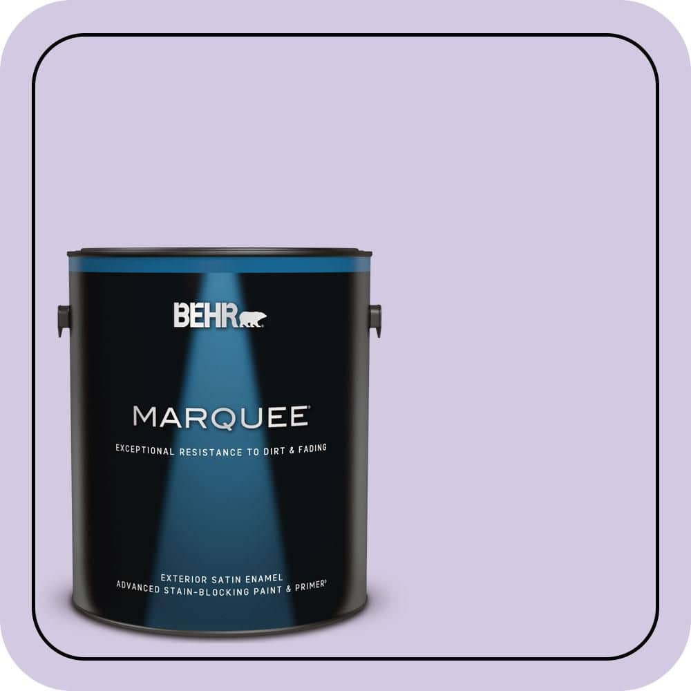 BEHR MARQUEE 1 gal. #650C-3 Light Mulberry Satin Enamel Exterior Paint & Primer