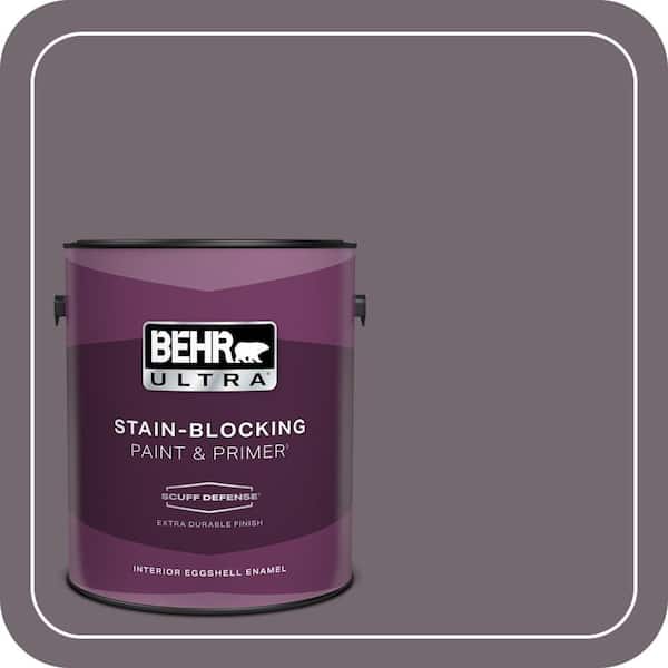 BEHR ULTRA 1 gal. #MQ1-33 Sultry Smoke Extra Durable Eggshell Enamel Interior Paint & Primer (2)