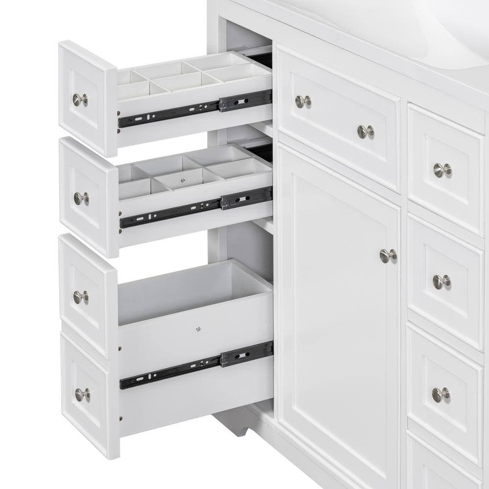 Unbranded 35.60 in. W 17.90 in. D 33.40 in. H Bath Vanity Cabinet without Top (2)
