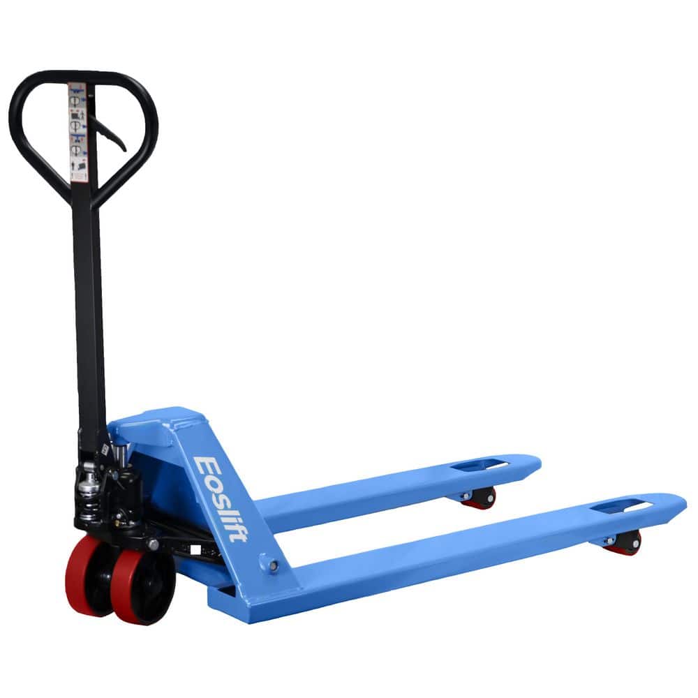 Eoslift 27 in. 48 in. Standard M25D Manual Pallet Jack 5,500 lbs. with Polyurethane Wheels