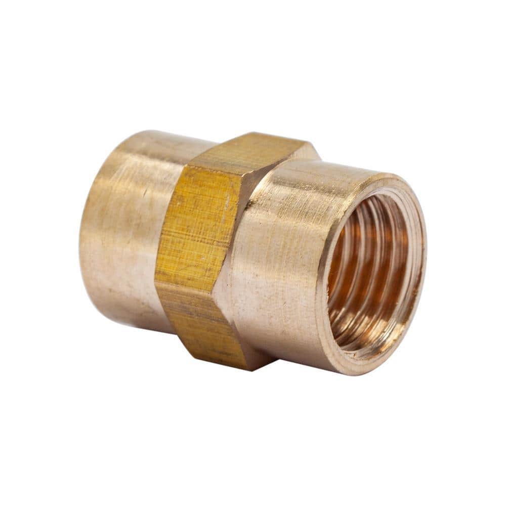 LTWFITTING 1/4 in. FIP Brass Pipe Coupling Fitting (1)