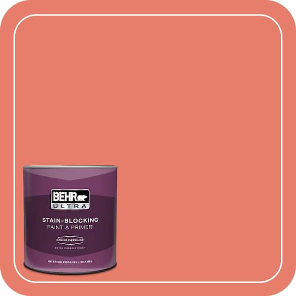 BEHR PREMIUM PLUS 1 gal. Home Decorators Collection #HDC-SM14-12 Cosmic Coral Semi-Gloss Enamel Low Odor Interior Paint & Primer (4)