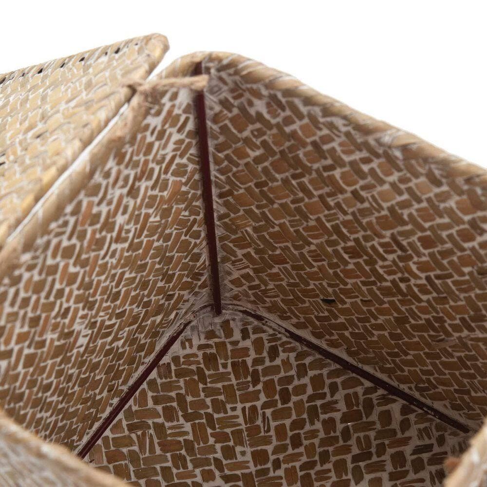 Numhew Natural Seagrass Square Tissue Box Cover, Woven Napkin Holder, Decorative for Bathroom, Farmhouse, Car and Office (3)