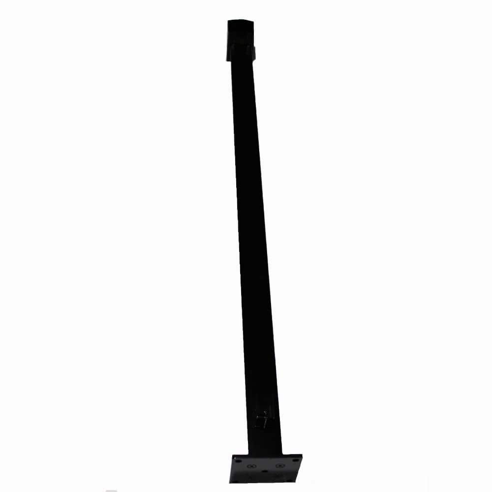 Vista Railing Systems Inc 36 in. H x 2 in. W Black Aluminum Level Rail End Post for Railing Kit (2)