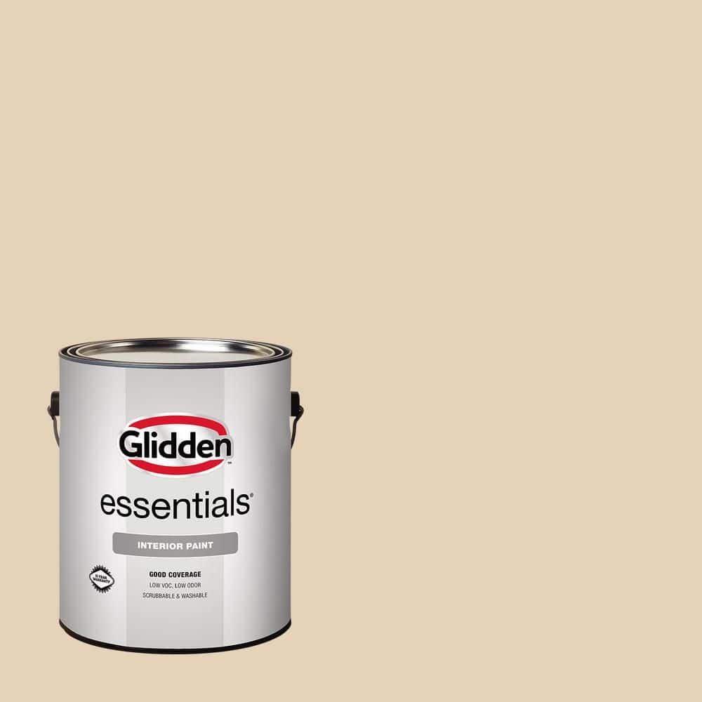 Glidden Essentials 1 gal. PPG1095-3 Almond Brittle Semi-Gloss Interior Paint